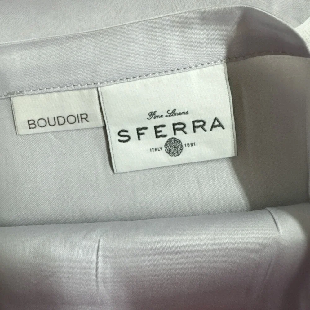 Sferra Fiona Crocus  Sateen Sham Flange #3200 12x16 Brand New w/tag Italy